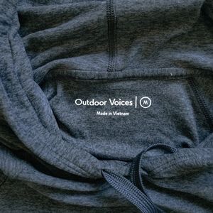 Outdoor Voices CloudKnit Hoodie size M Dark Gray Charcoal plus joggers set